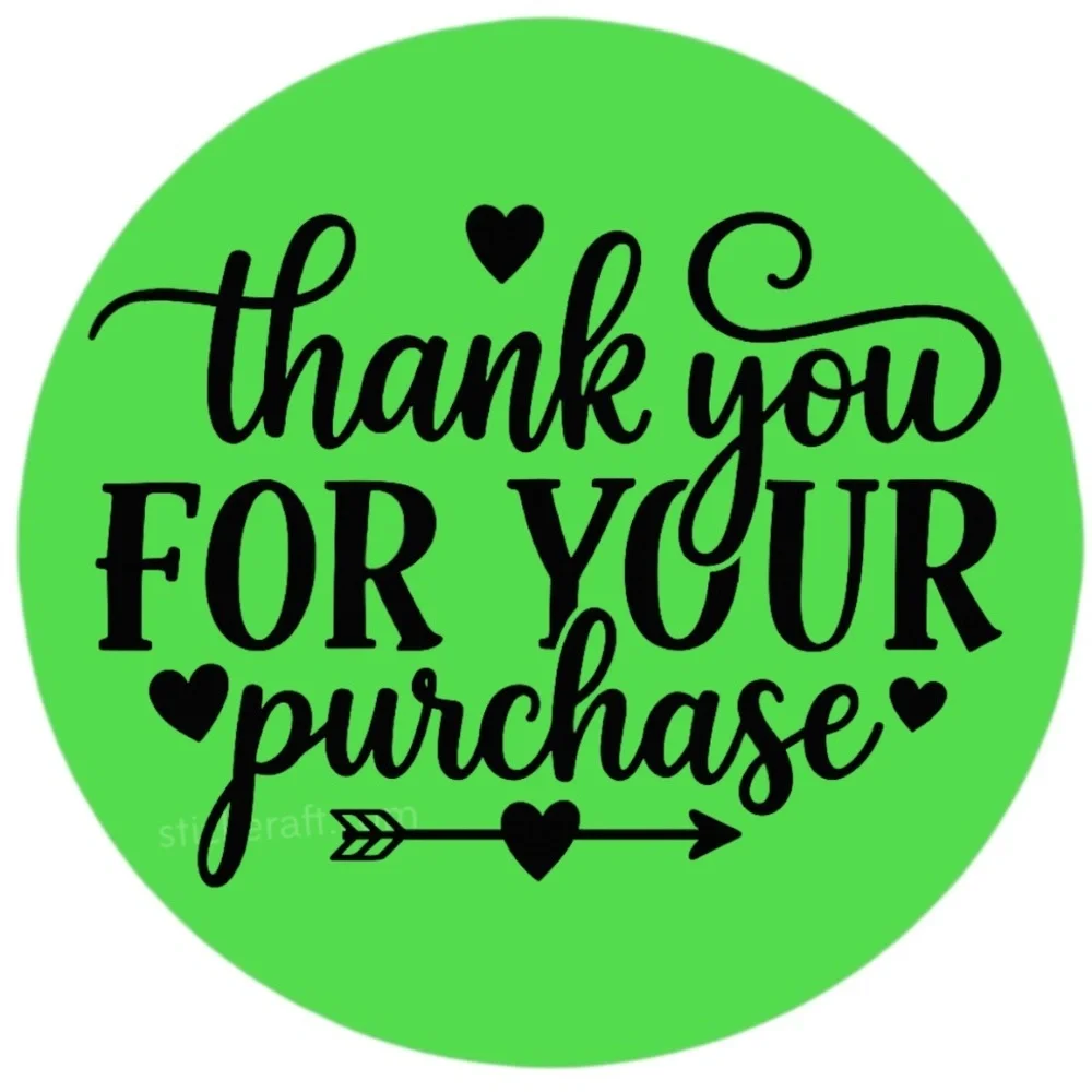 Thank You for Your Purchase Stickers – 2